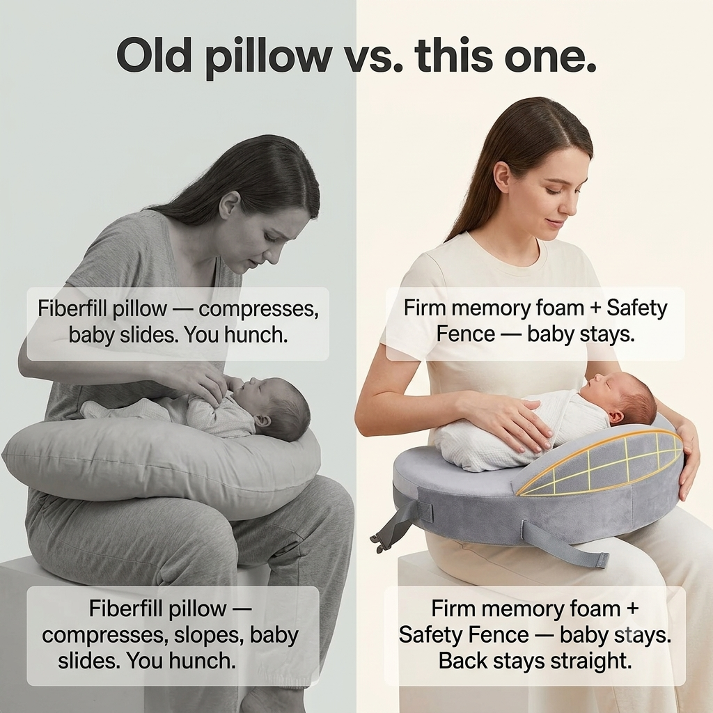 Memory-Foam Nursing Pillow
