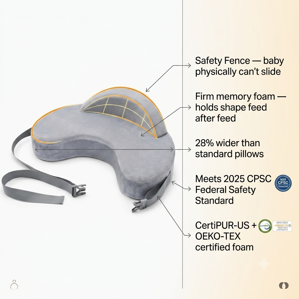Memory-Foam Nursing Pillow