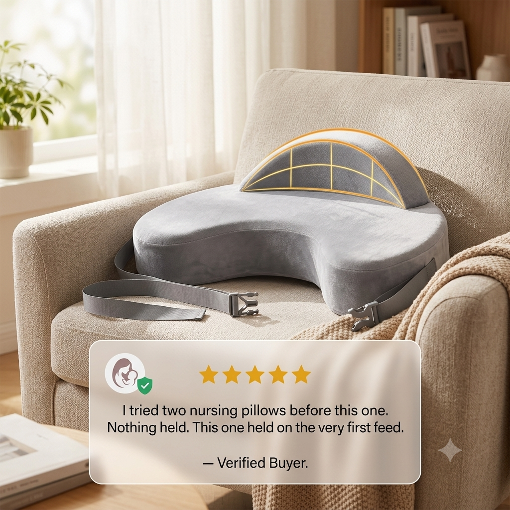 Memory-Foam Nursing Pillow